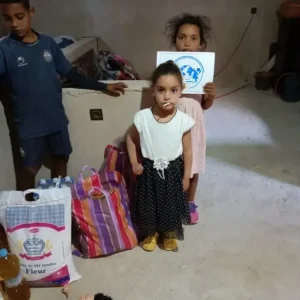 Action solidaire de l’association auprès d’enfants et de familles au Maroc